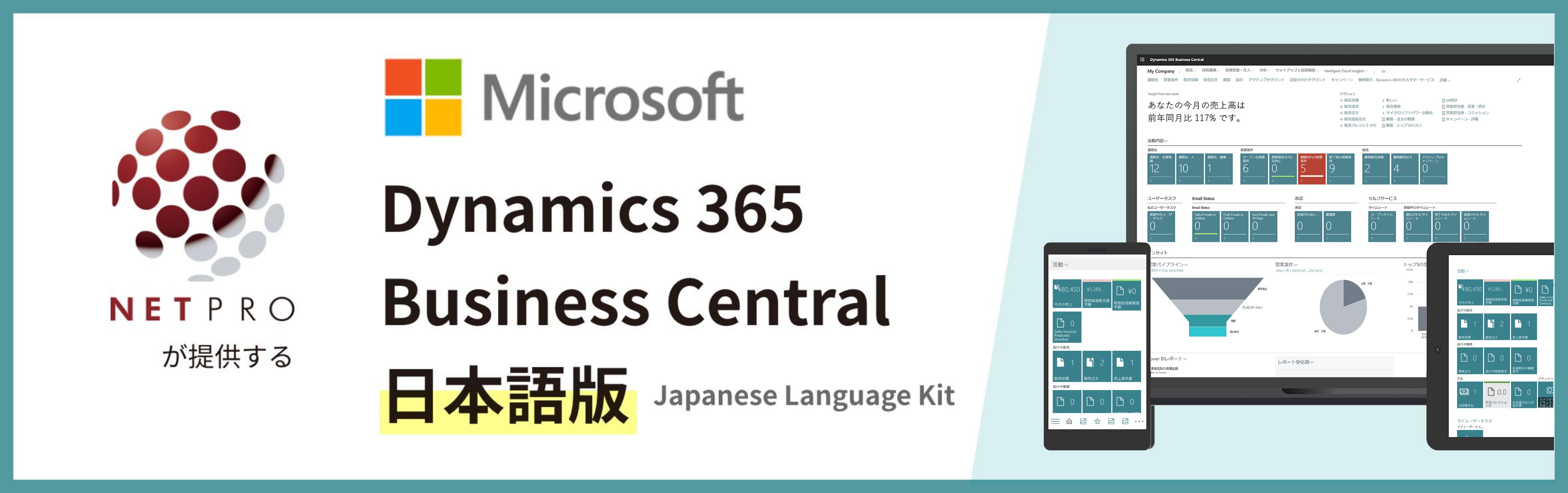 ネットプロが提供するBusiness Central 日本語版